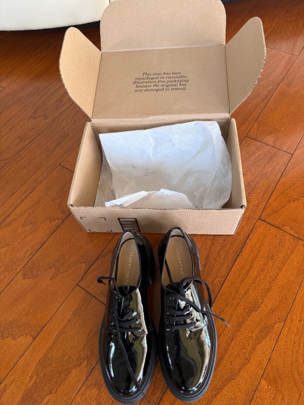 Stuart Weitzman Womens Soho Derby Black - Picture 12 of 12